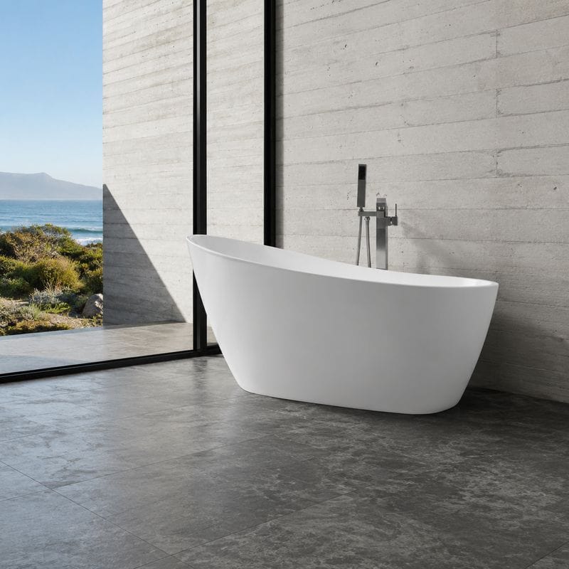 Slipper Acrylic Freestanding Bathtub AJ6531