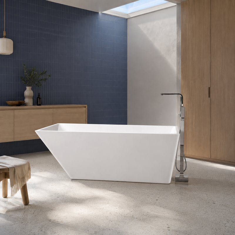 Back-to-Wall Acrylic Freestanding Bathtub AJ6816
