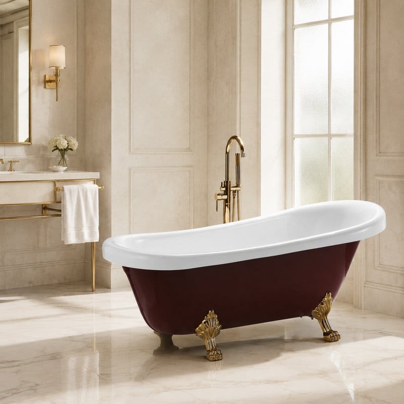 Slipper Acrylic Freestanding Bathtub AJ6311