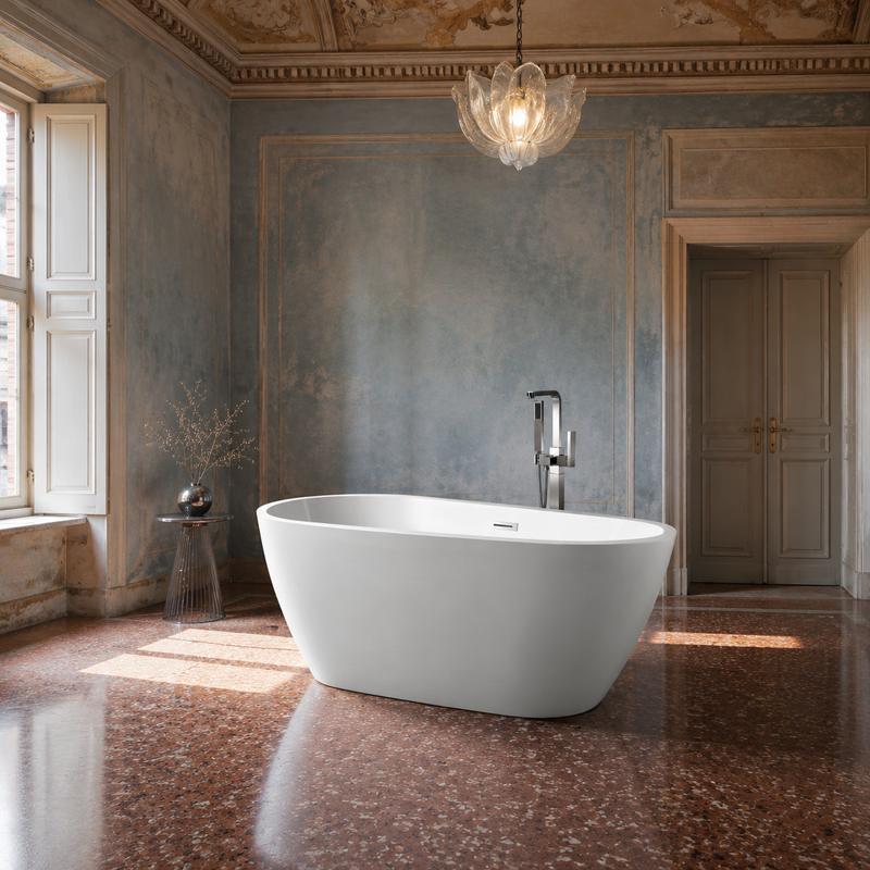 Multi-Size Custom-Shaped Acrylic Bathtub AJ6515